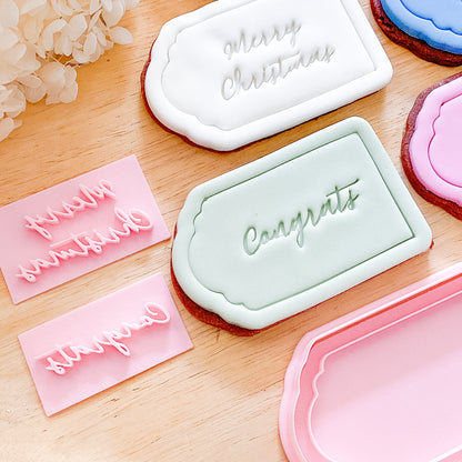 "Large Gift Tag" Cutter and Stamps