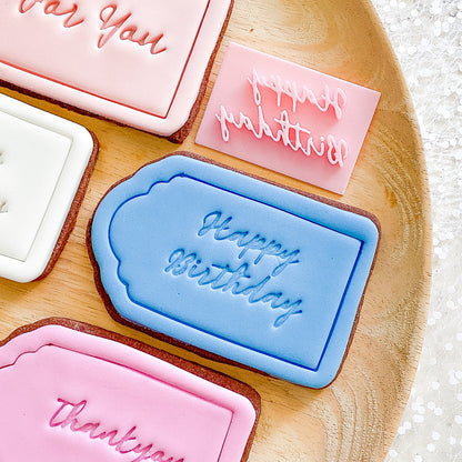 "Large Gift Tag" Cutter and Stamps