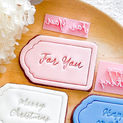 "Large Gift Tag" Cutter and Stamps