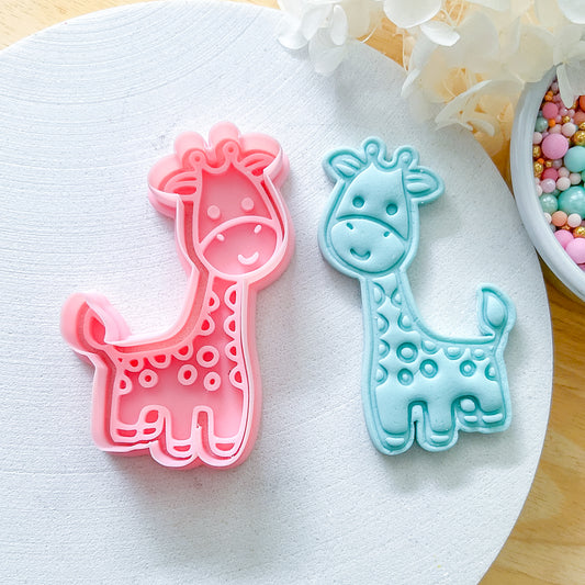 "Cute Giraffe" - Cookie Cutter & Stamp