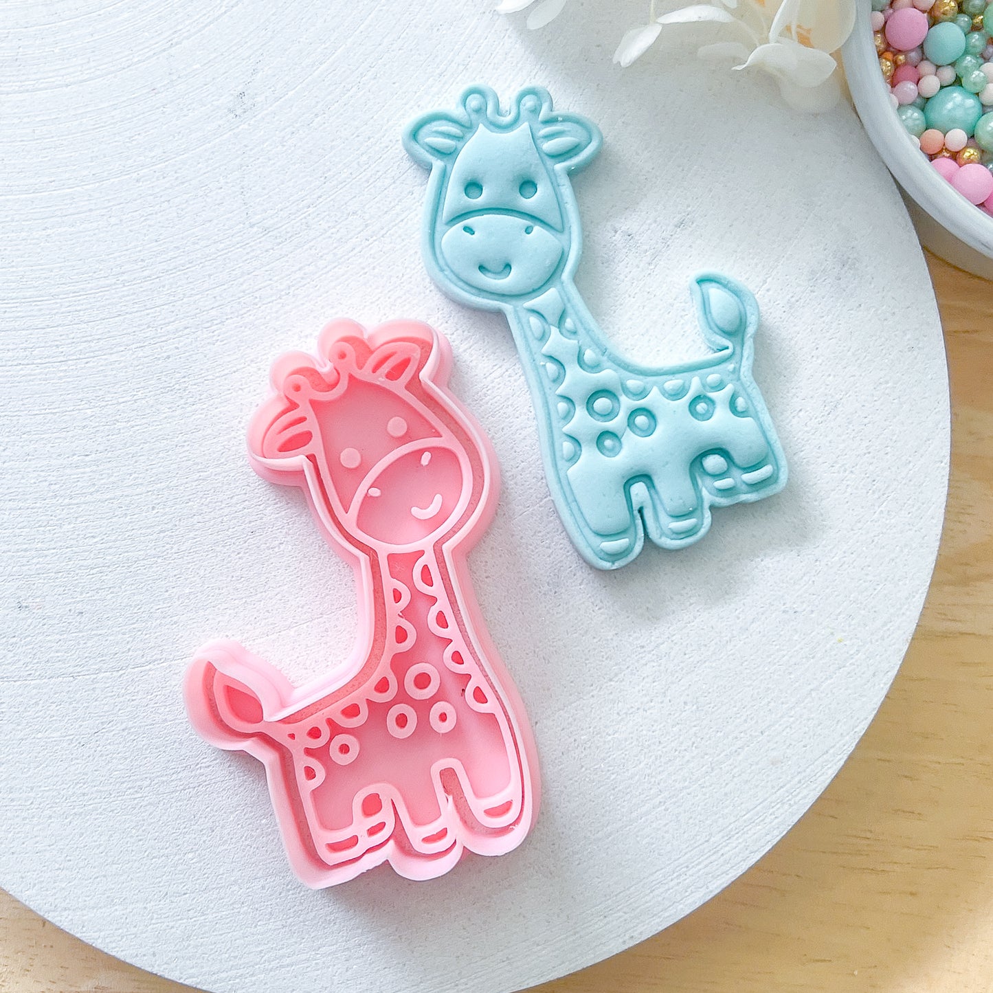 "Cute Giraffe" - Cookie Cutter & Stamp