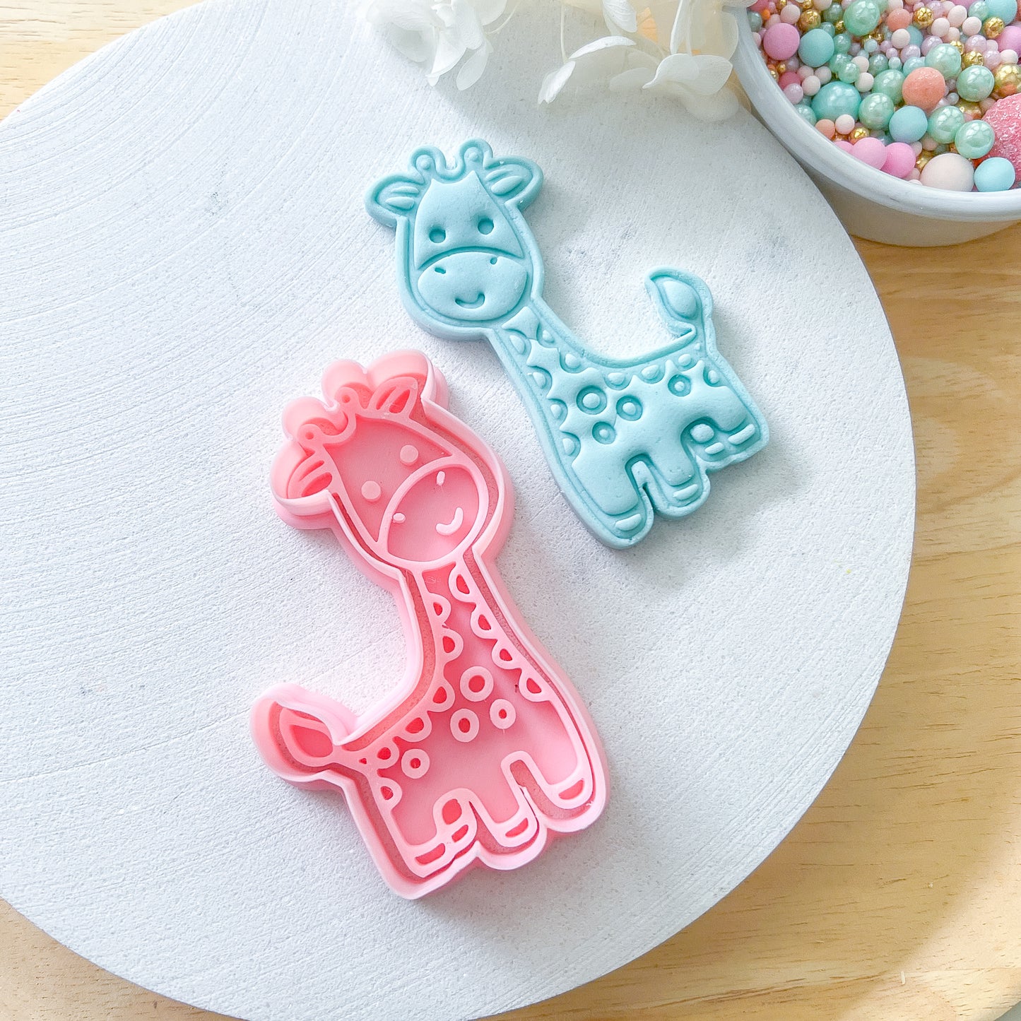 "Cute Giraffe" - Cookie Cutter & Stamp