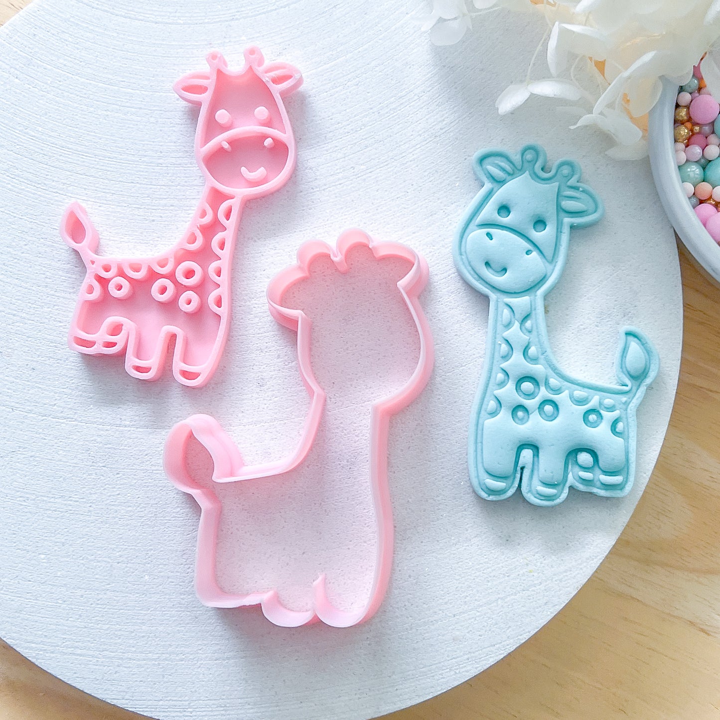 "Cute Giraffe" - Cookie Cutter & Stamp