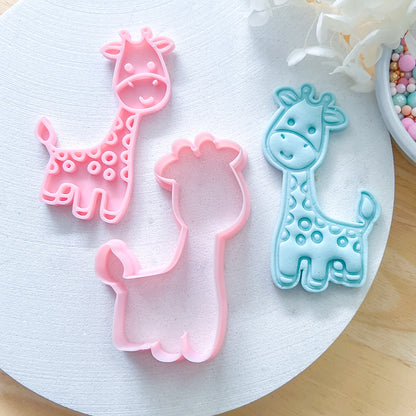 "Cute Giraffe" - Cookie Cutter & Stamp