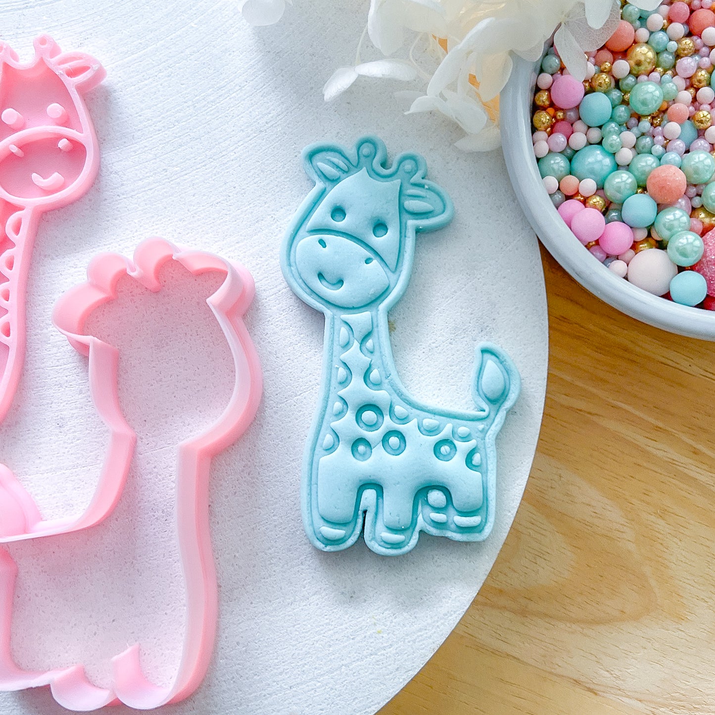 "Cute Giraffe" - Cookie Cutter & Stamp