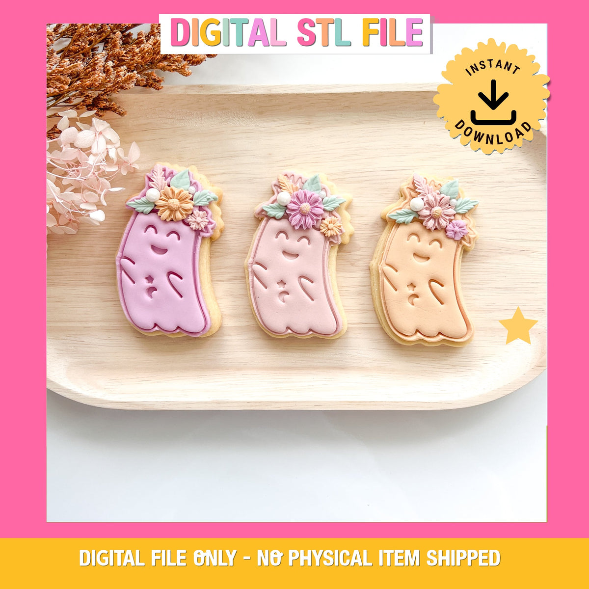 "Happy Ghost" Cutter & Stamp