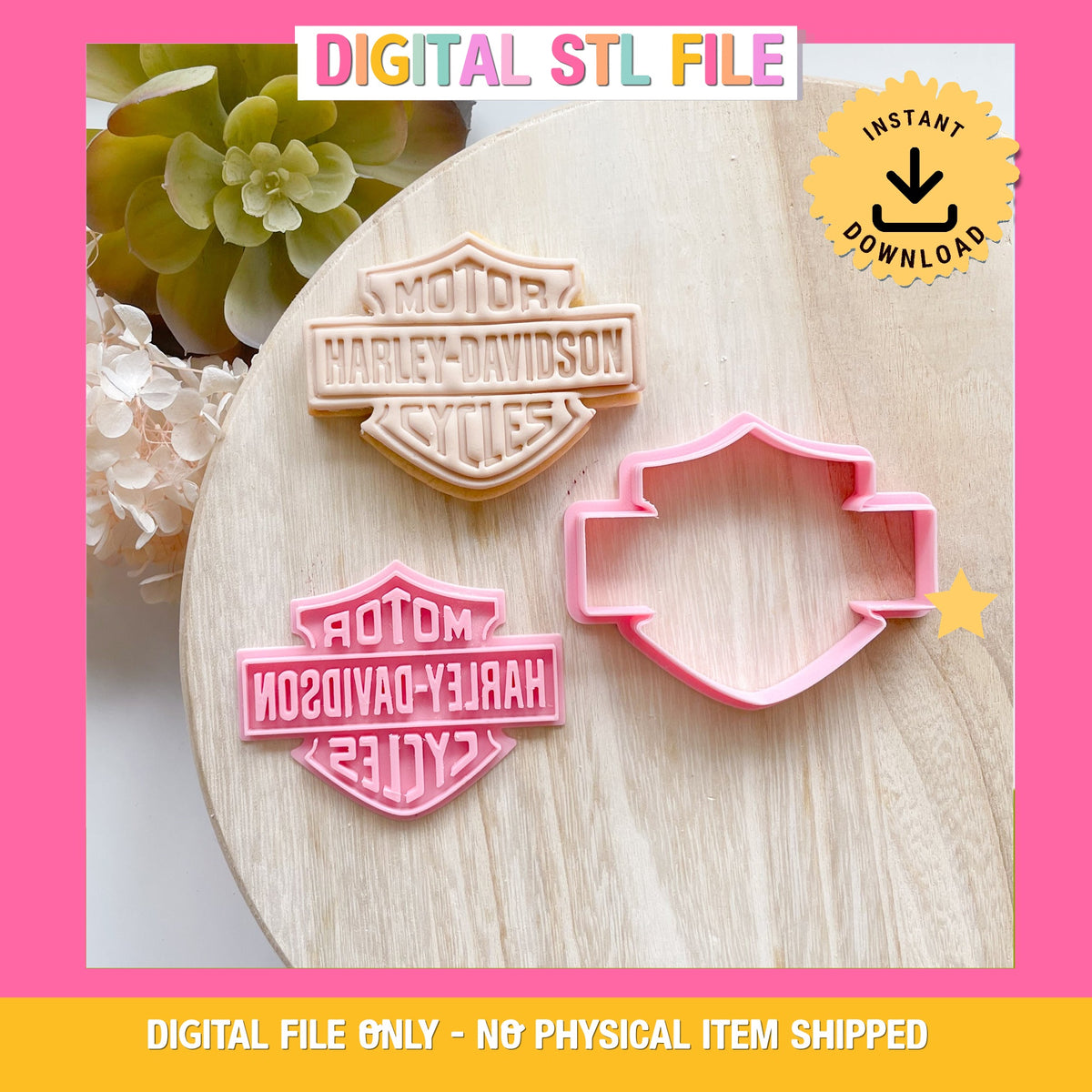 "Harley Logo" - Cookie Cutter & Stamp