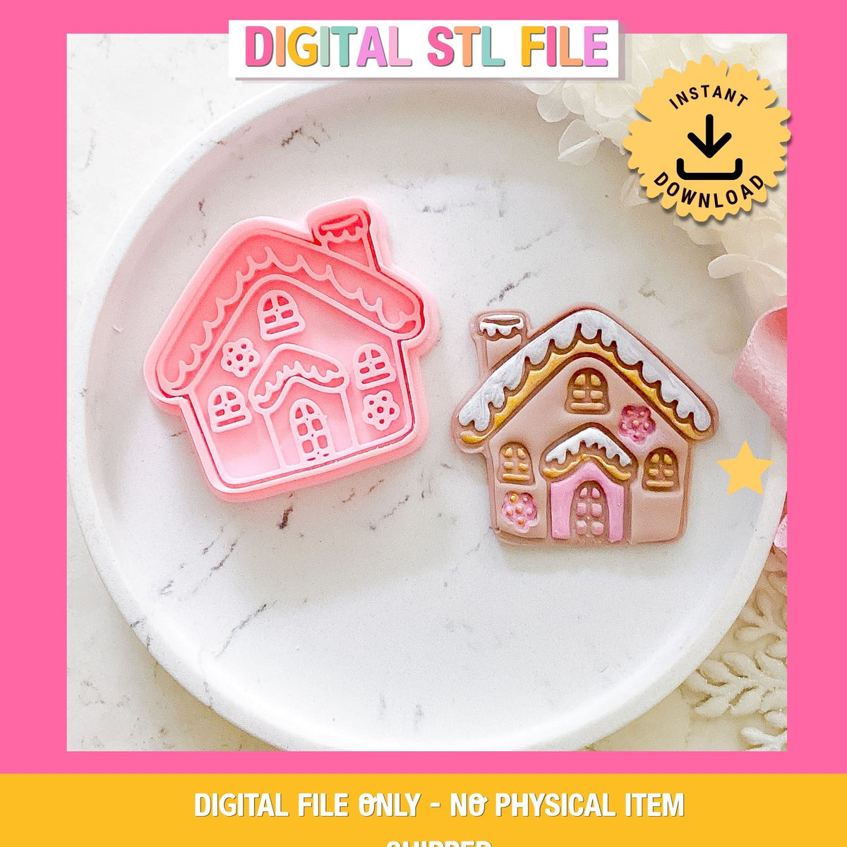 "Gingerbread House" Cookie Cutter & Stamp