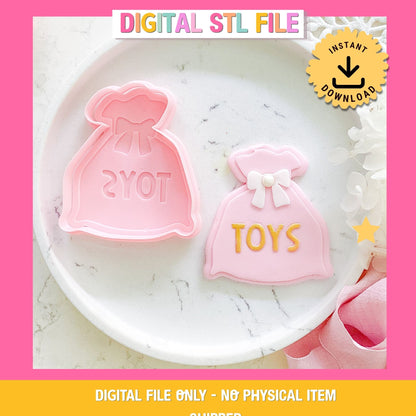 "Santa Toy Sack" - Cutter & Stamp Set