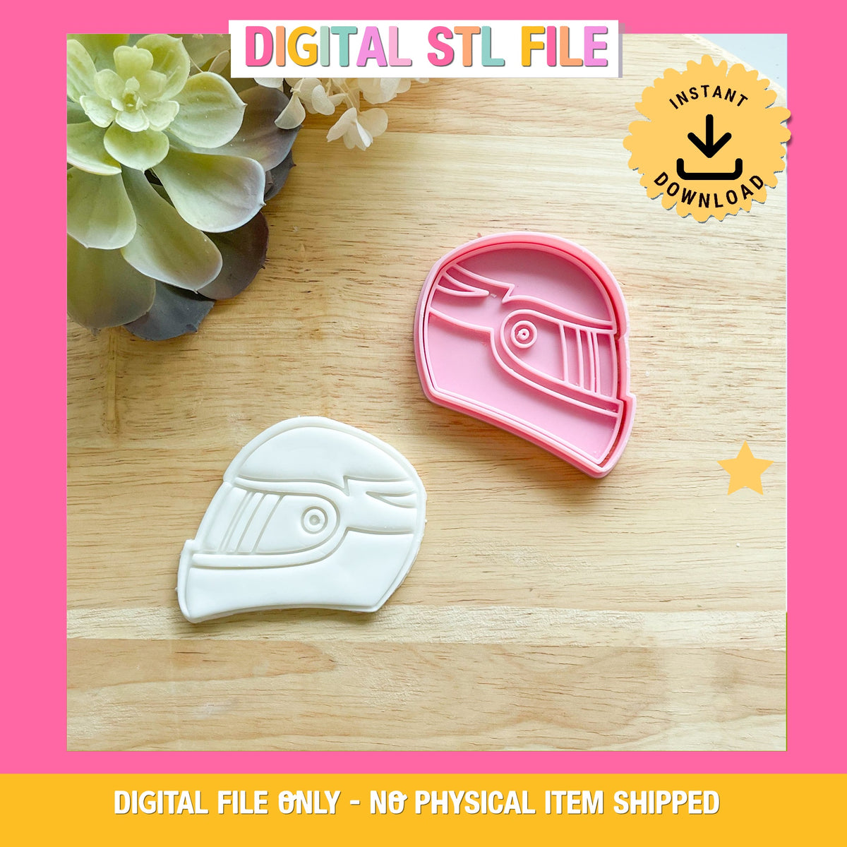 "Helmet" - Cookie Cutter & Stamp