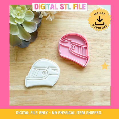 "Helmet" - Cookie Cutter & Stamp