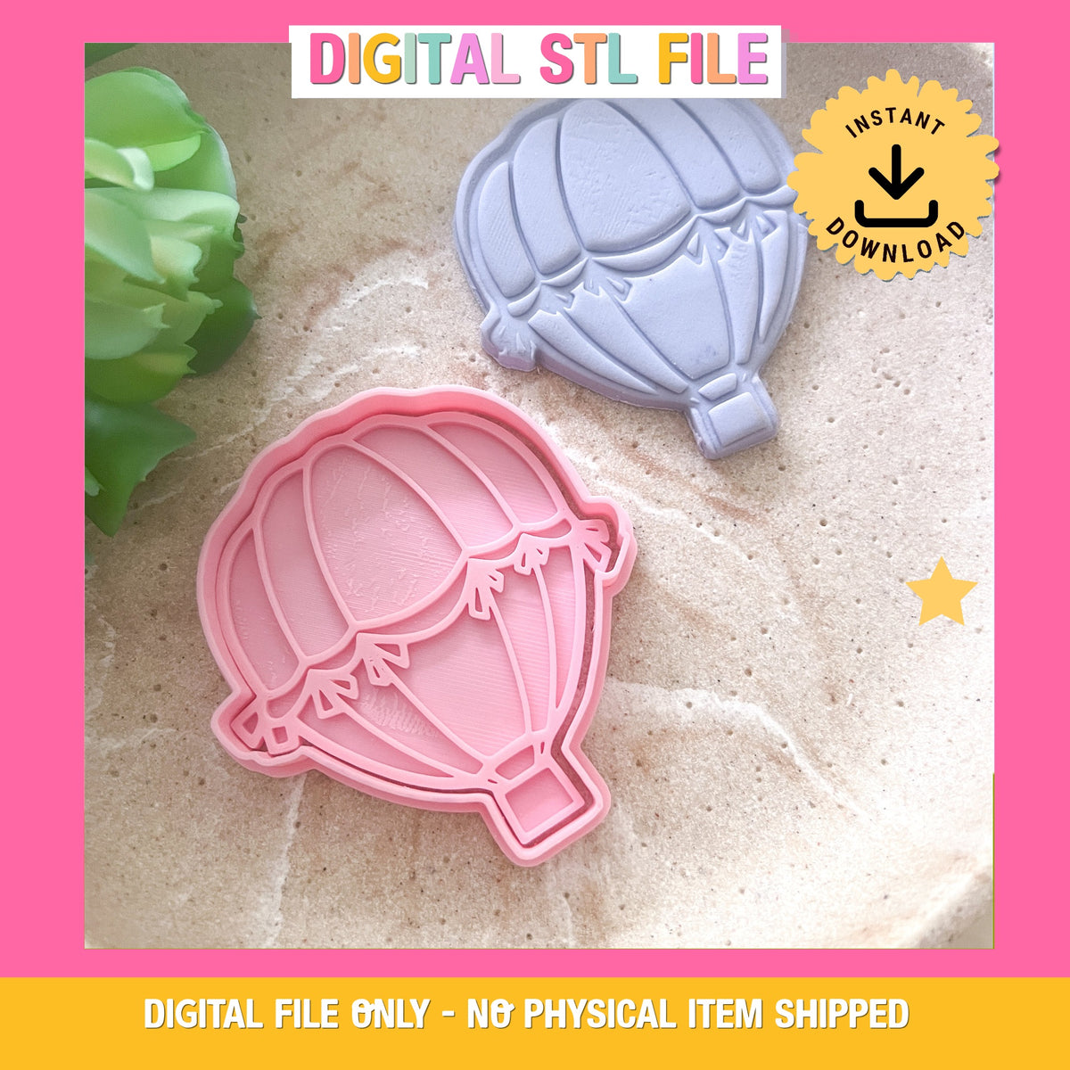 "Hot Air Balloon #2" - Cookie Cutter & Stamp