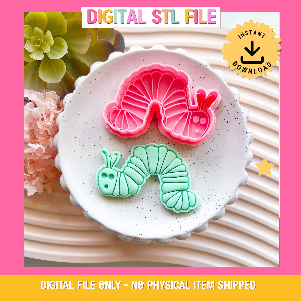 "Hungry Caterpillar" - Cookie Cutter & Stamp