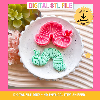 "Hungry Caterpillar" - Cookie Cutter & Stamp