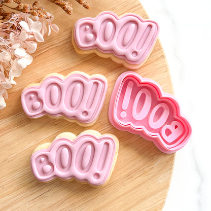 "Boo!" #1 Cutter & Stamp - Choose Size