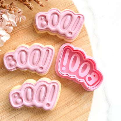 "Boo!" #1 Cutter & Stamp - Choose Size