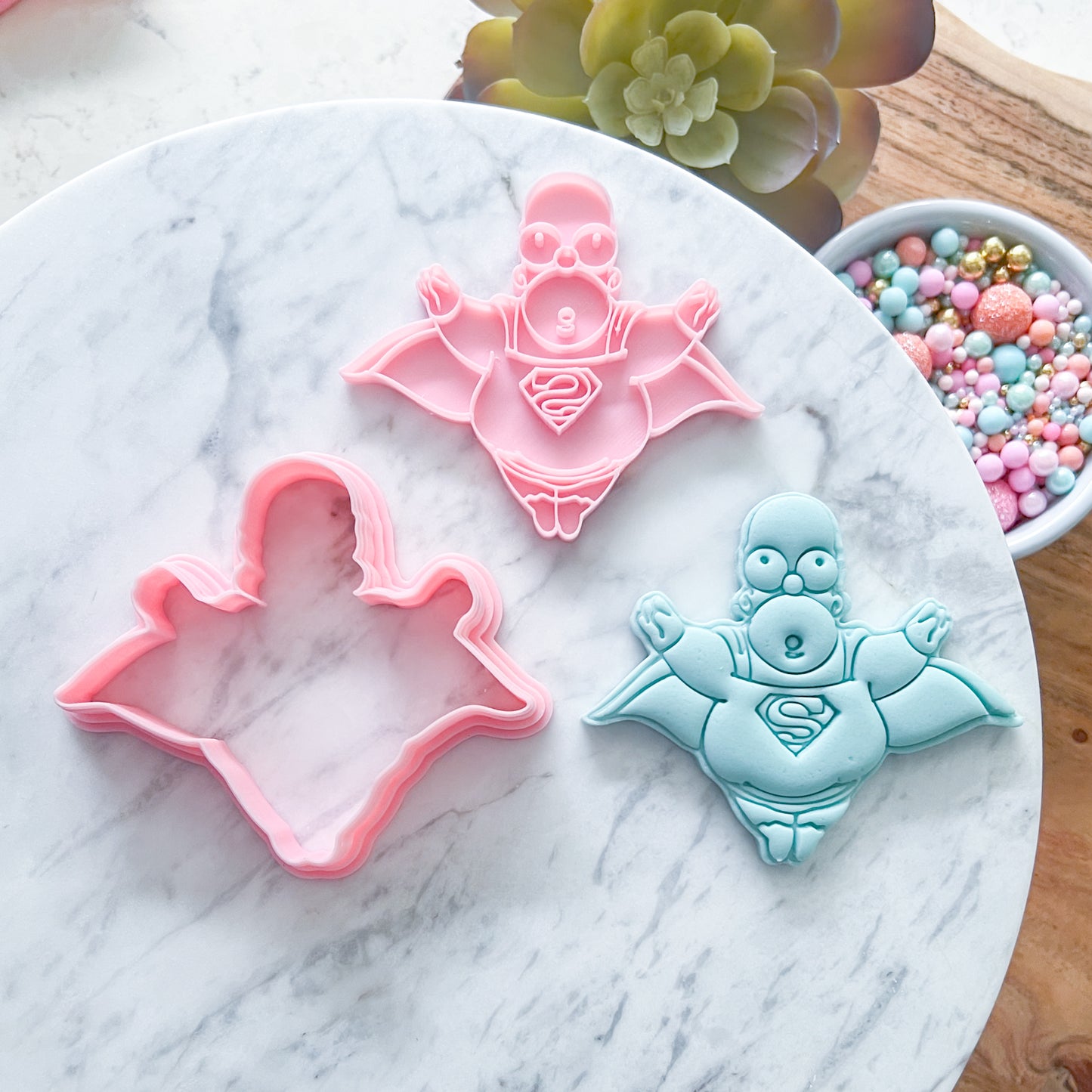 "Super Homer" Cookie Cutter and Stamp Set