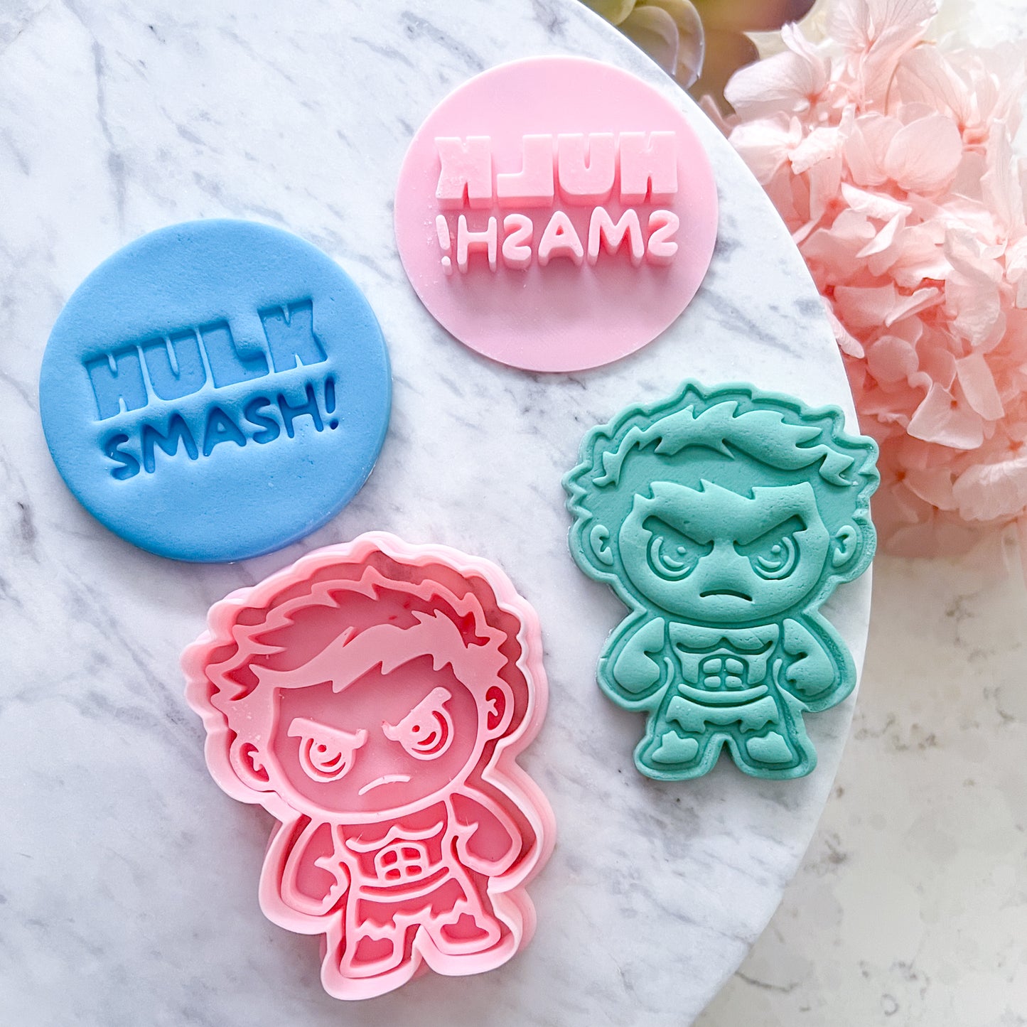 "Hulk" Cookie Cutter & Stamp