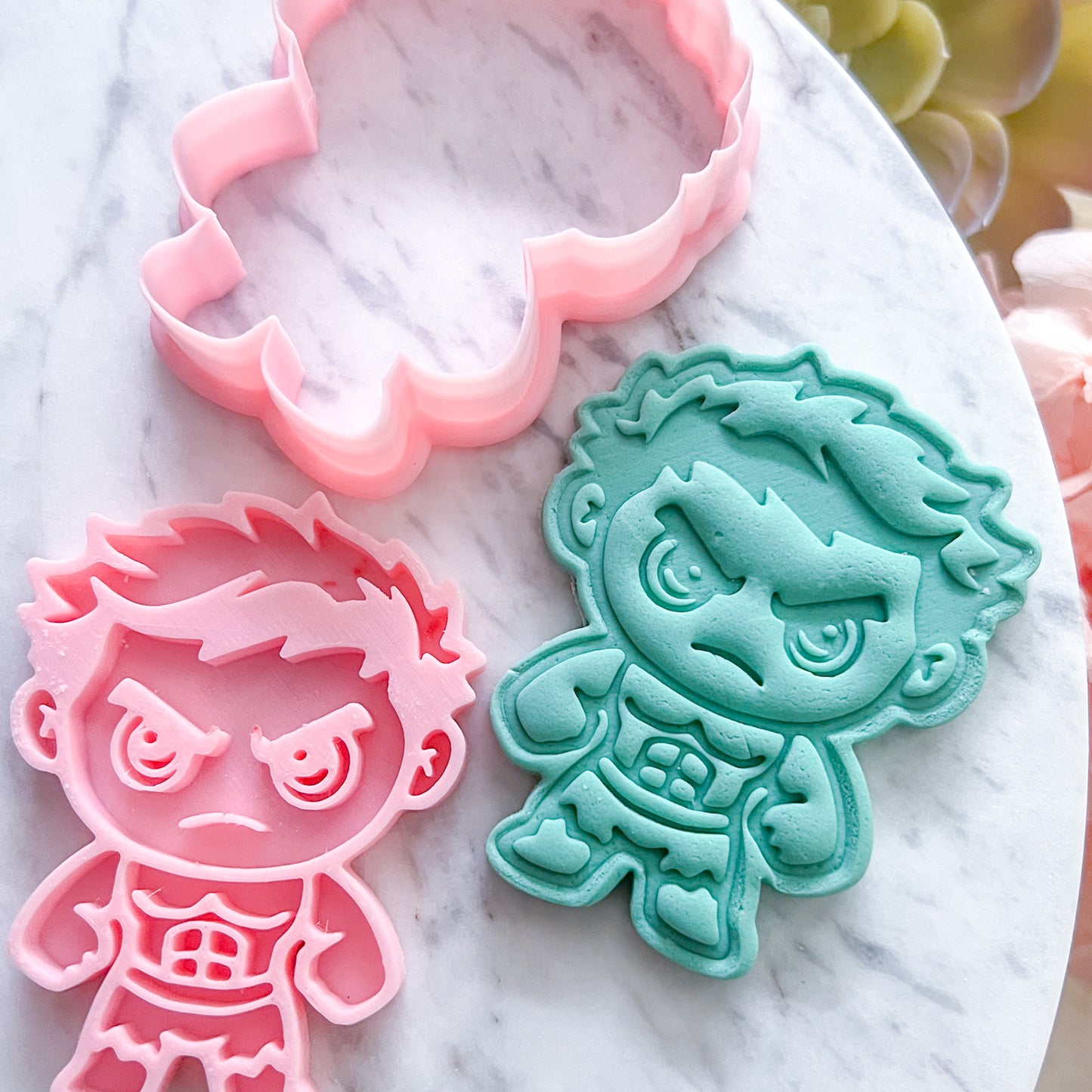 "Hulk" Cookie Cutter & Stamp