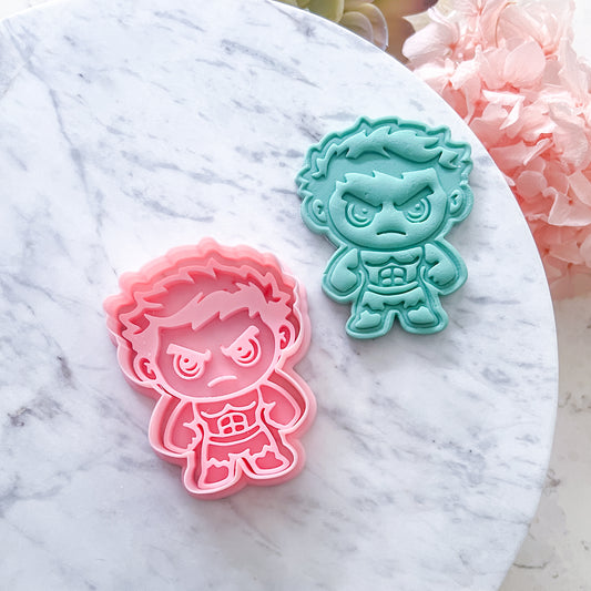 "Hulk" Cookie Cutter & Stamp