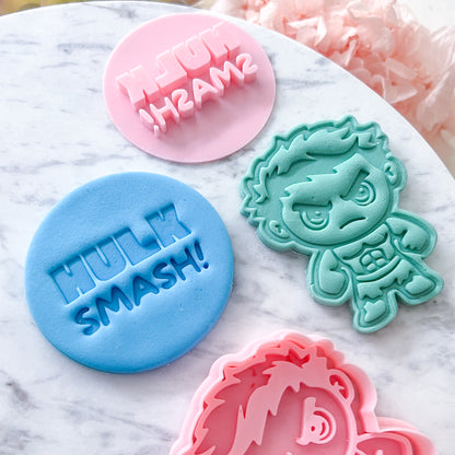 Hulk Smash - Fondant Stamp