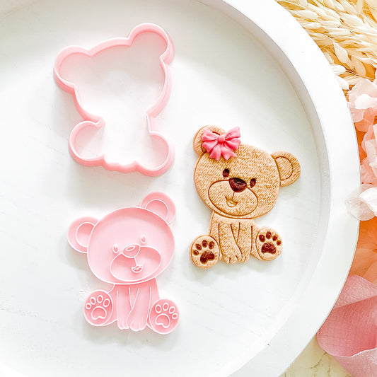 "Adorable Bear" - Cutter & Stamp Set