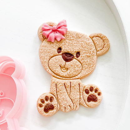 "Adorable Bear" - Cutter & Stamp Set