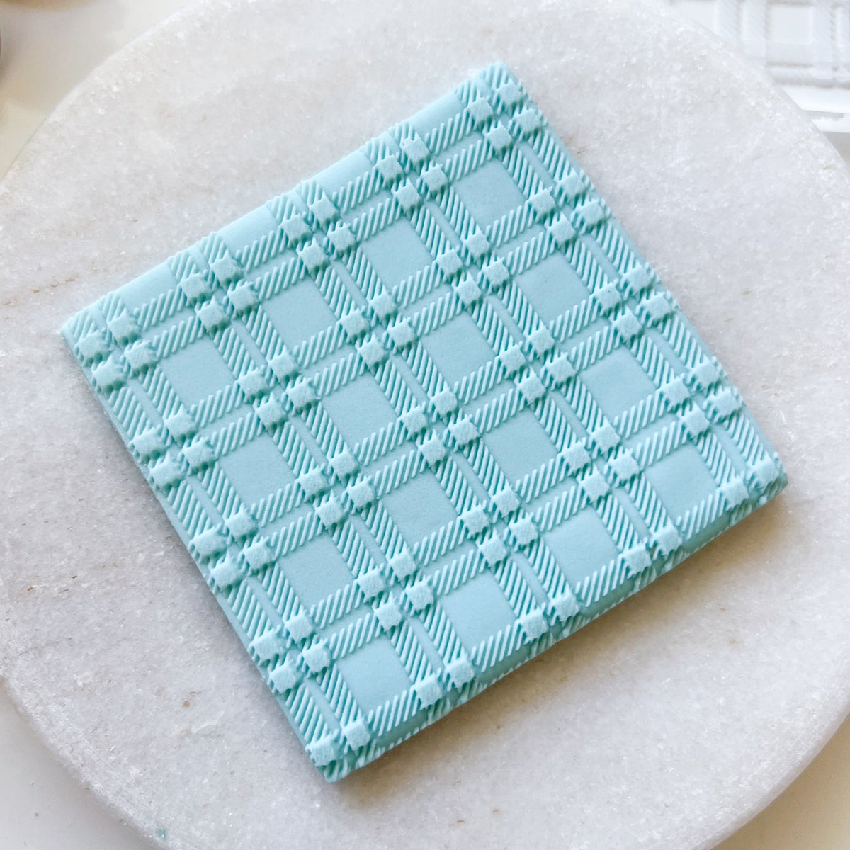 "Plaid" - Large Texture Plate