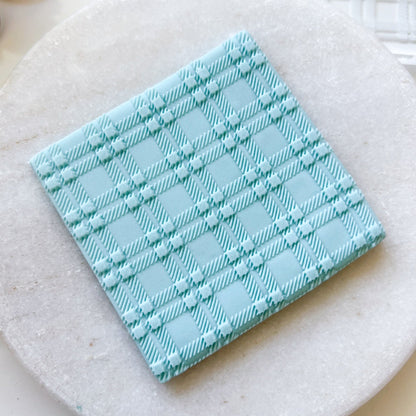 "Plaid" - Large Texture Plate