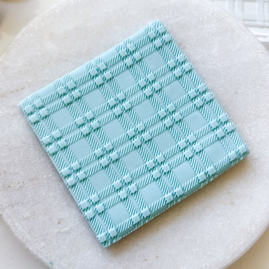 "Plaid" - Large Texture Plate