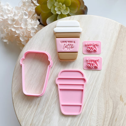 "Coffee Cup" - Cookie Cutter & Stamps