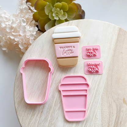 "Coffee Cup" - Cookie Cutter & Stamps
