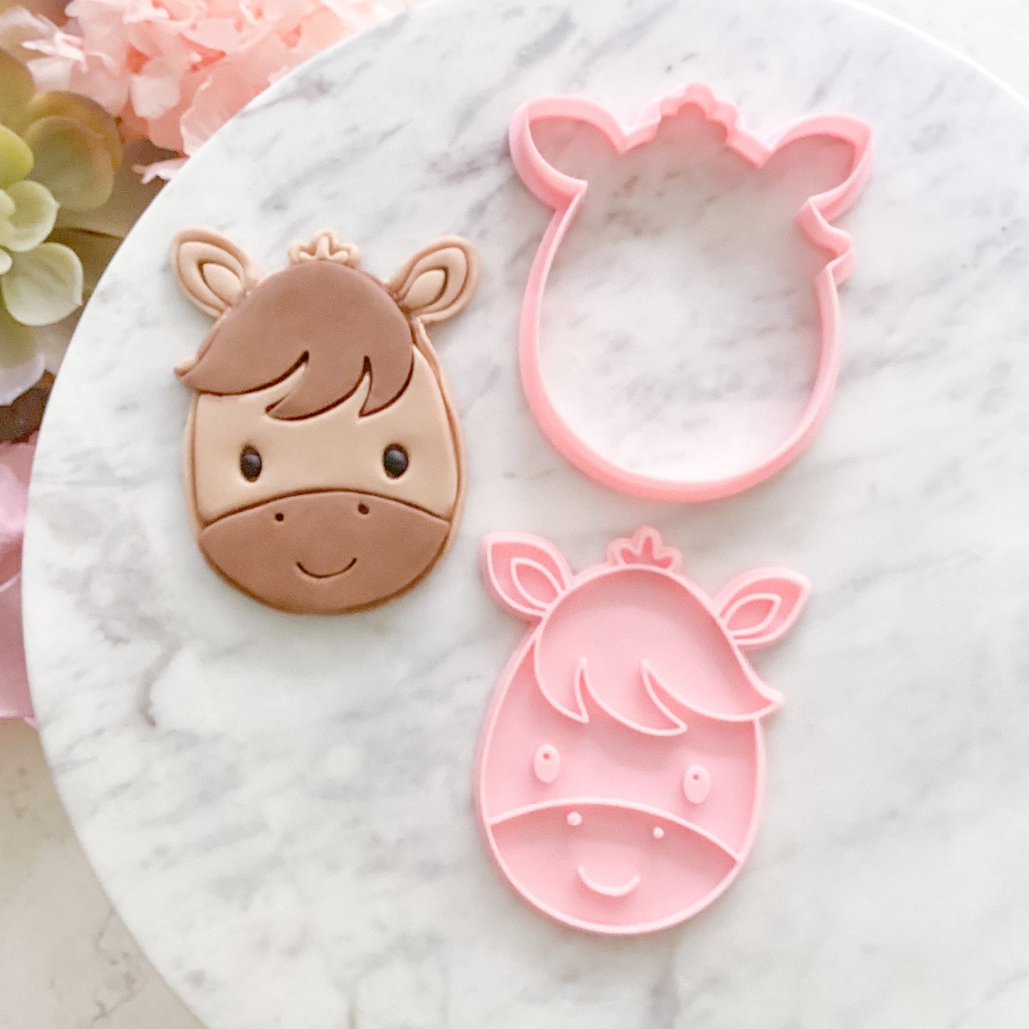 "Cute Horse" -Cookie Cutter & Stamp