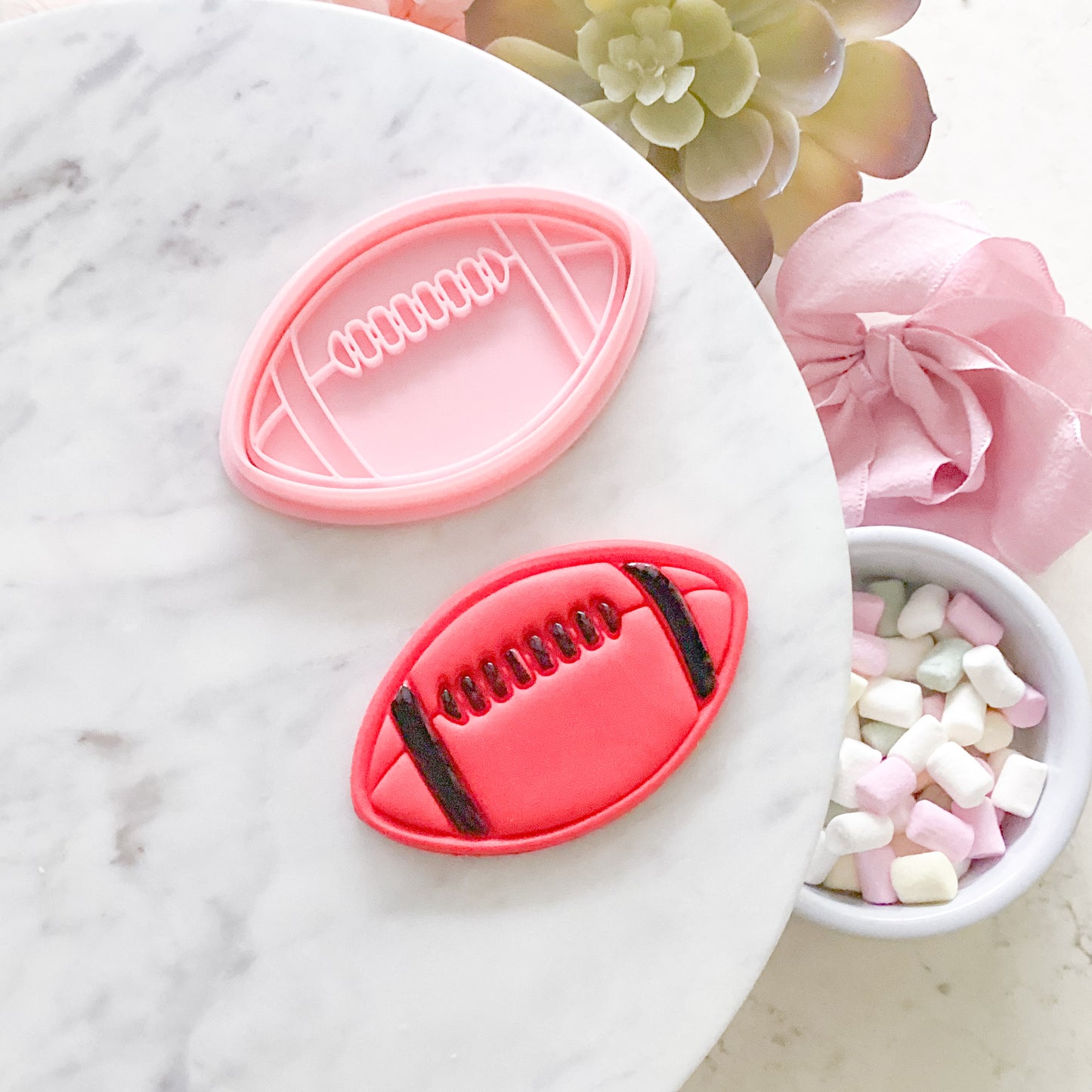 "Football" - Cookie Cutter & Stamp