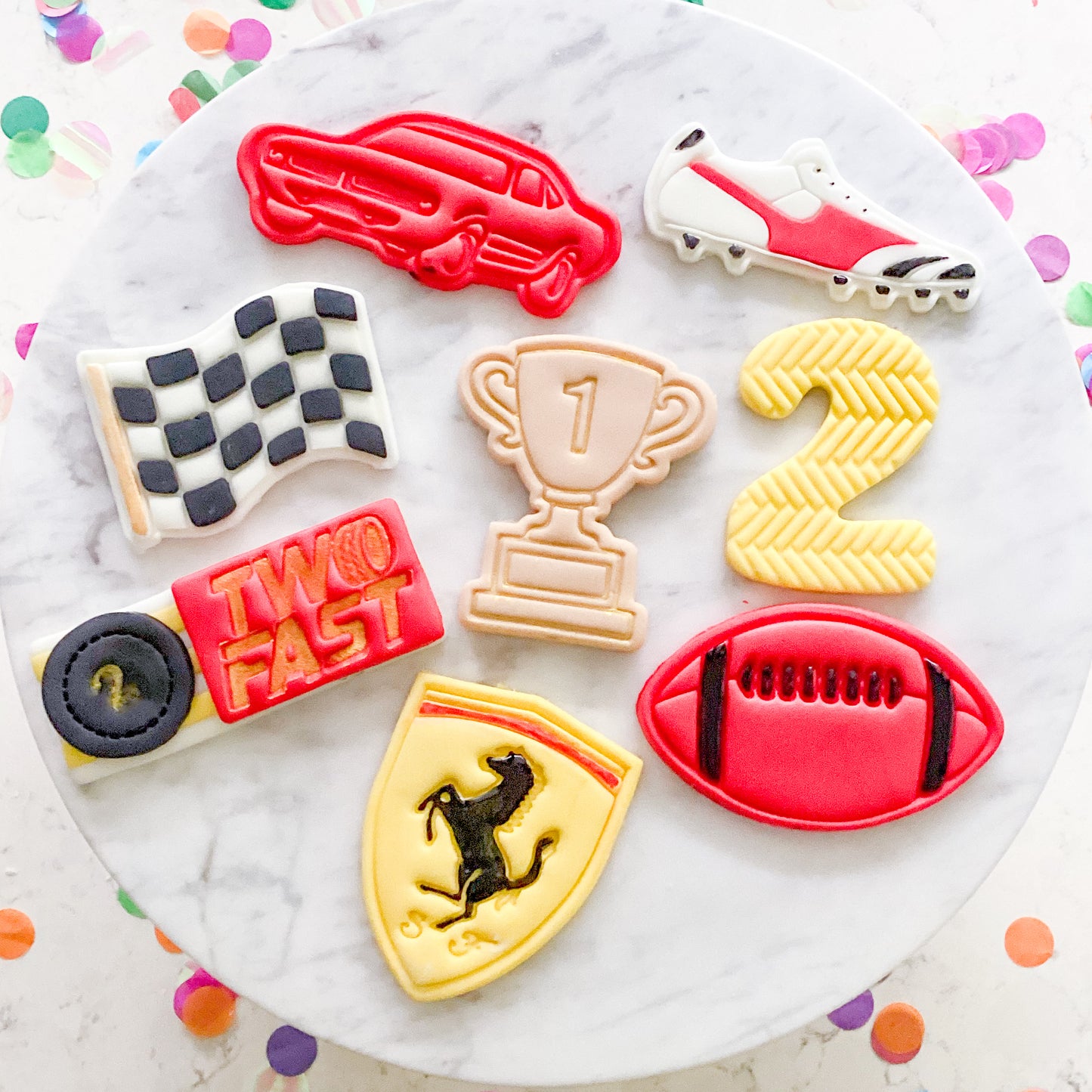 "Two Fast" - Fondant Stamp