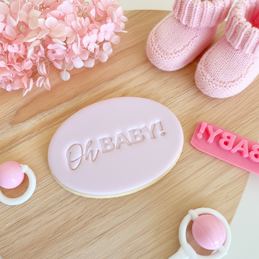 "Oh Baby" Fondant Stamp
