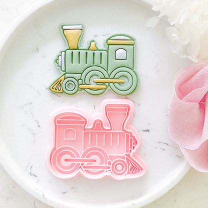 "Train" Cookie Cutter & Stamp