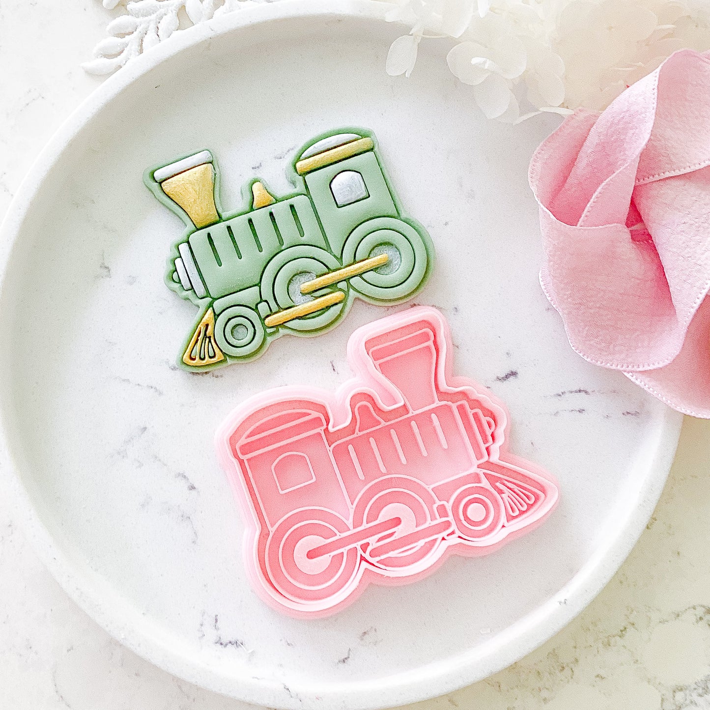 "Train" Cookie Cutter & Stamp