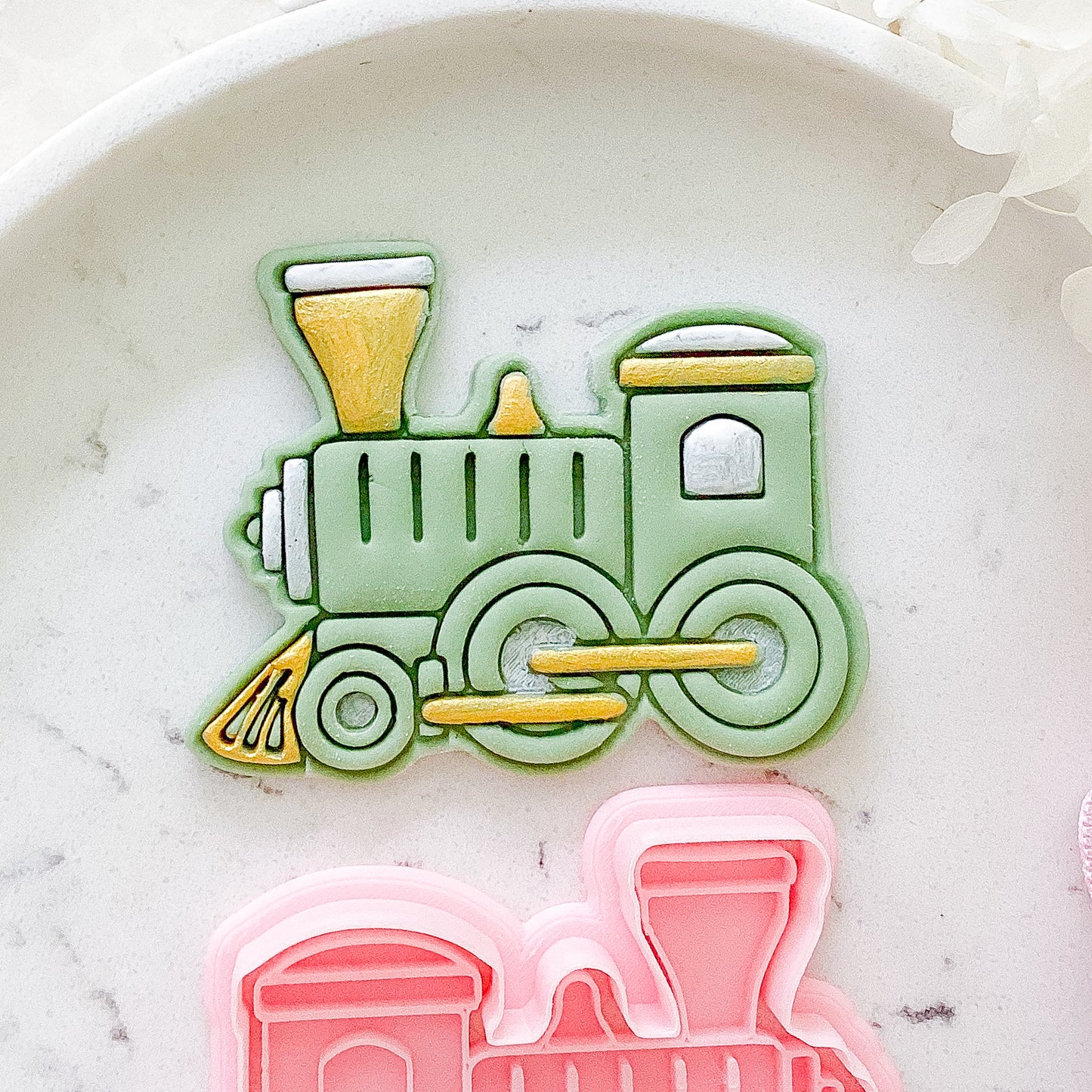 "Train" Cookie Cutter & Stamp