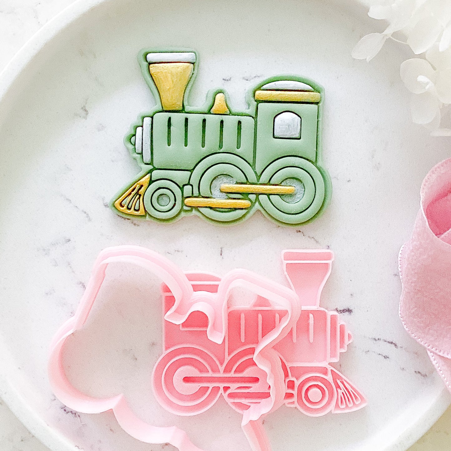 "Train" Cookie Cutter & Stamp