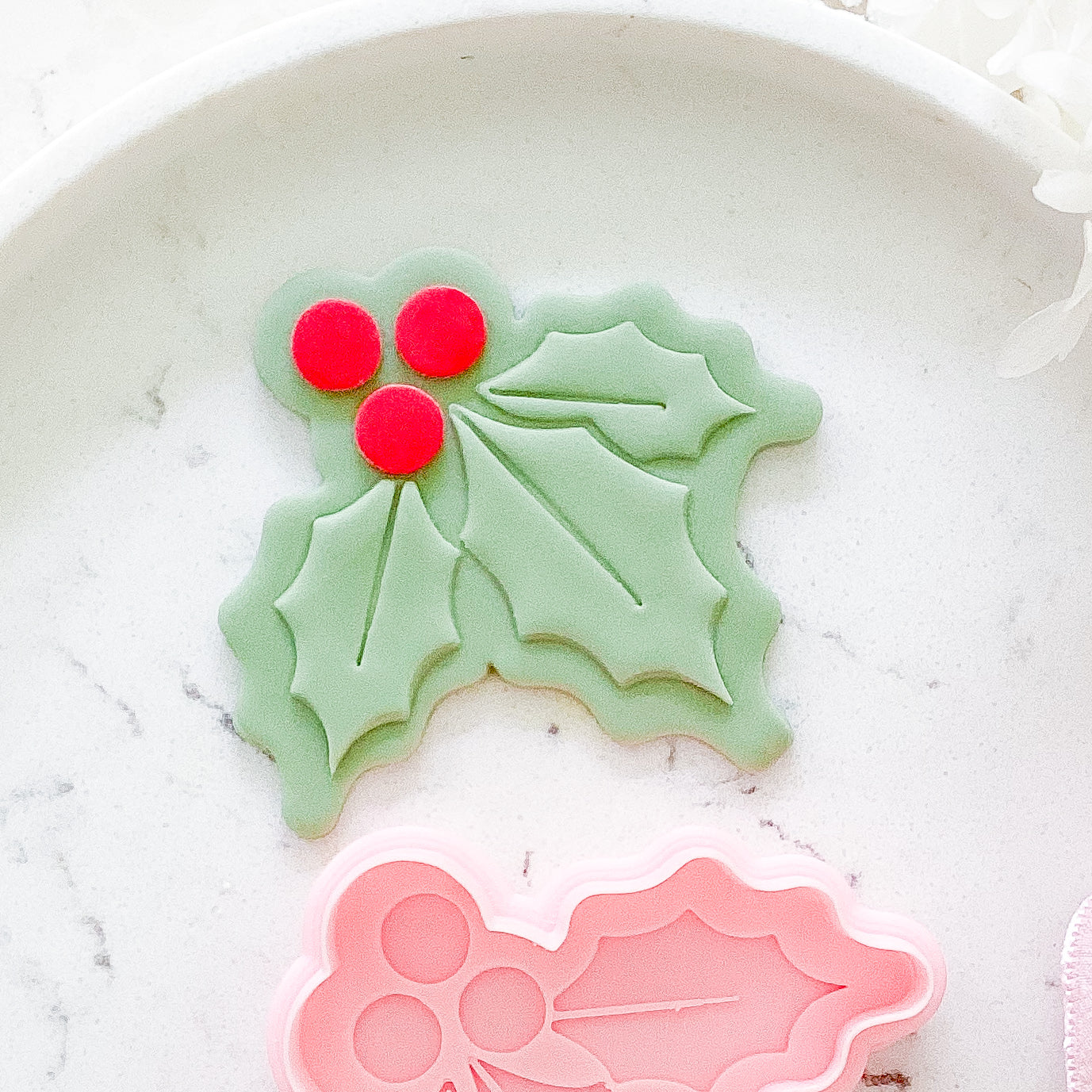 "Holly" - Cutter & Stamp Set