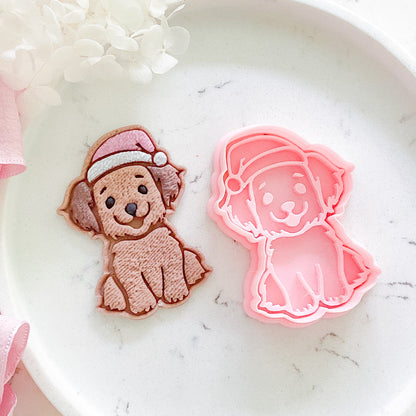 "Christmas Pup" Cookie Cutter & Stamp