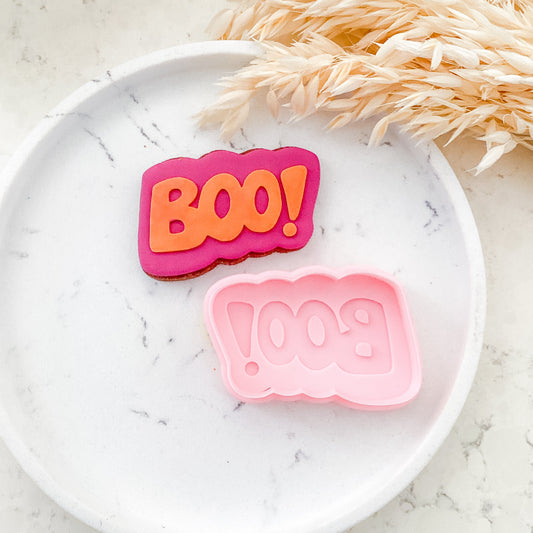 "BOO!" - Cookie Cutter & Stamp