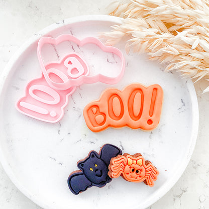 "Boo!" #1 Cutter & Stamp - Choose Size