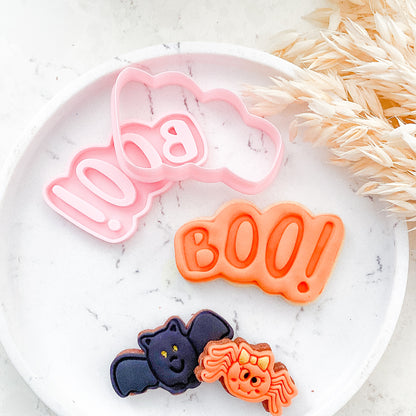"Boo!" #1 Cutter & Stamp - Choose Size