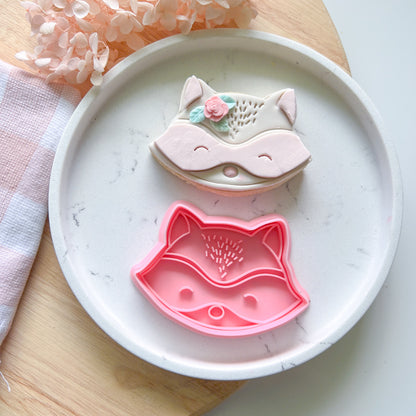 "Woodland Racoon" - Cookie Cutter & Stamp