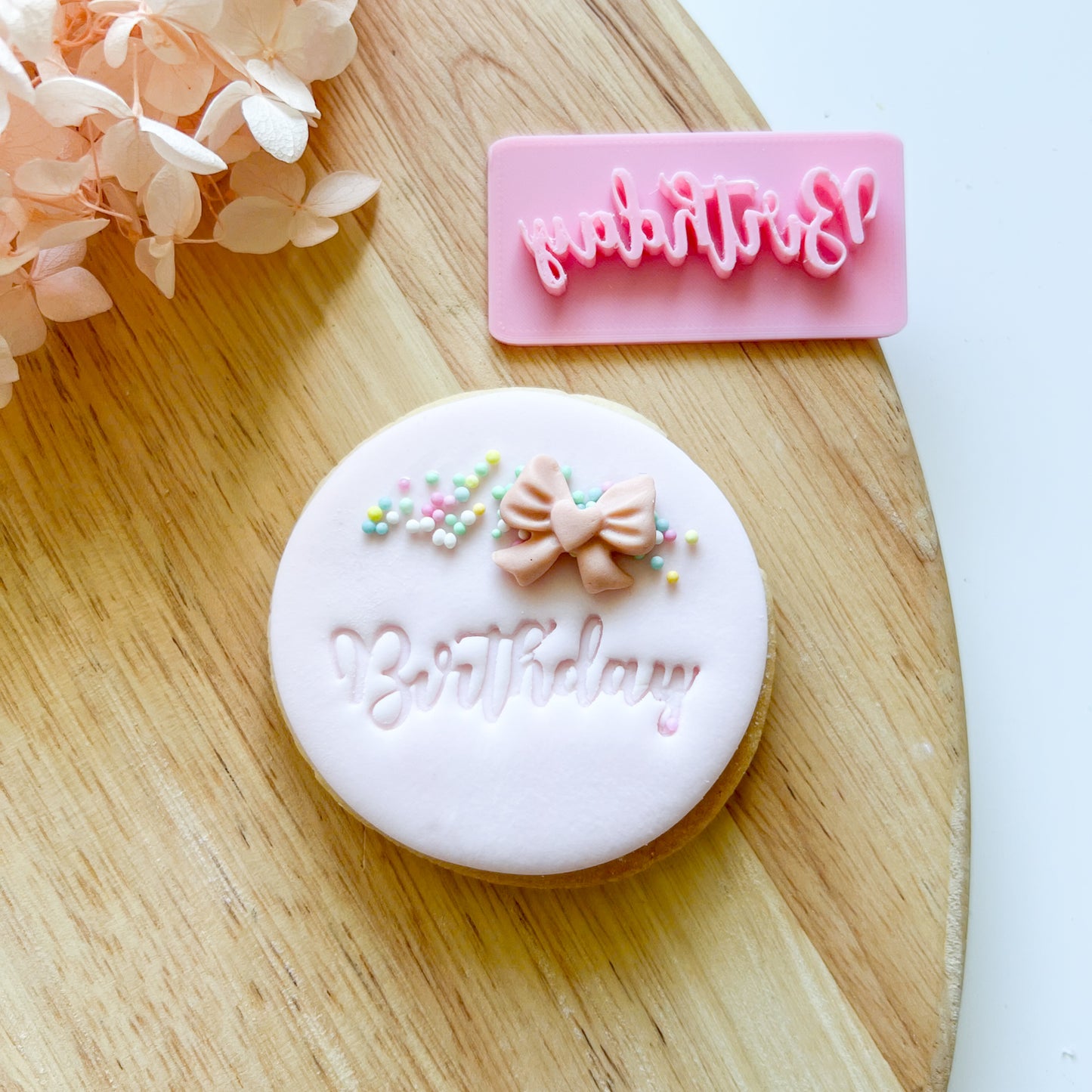 Birthday Font #1 - Fondant Stamp