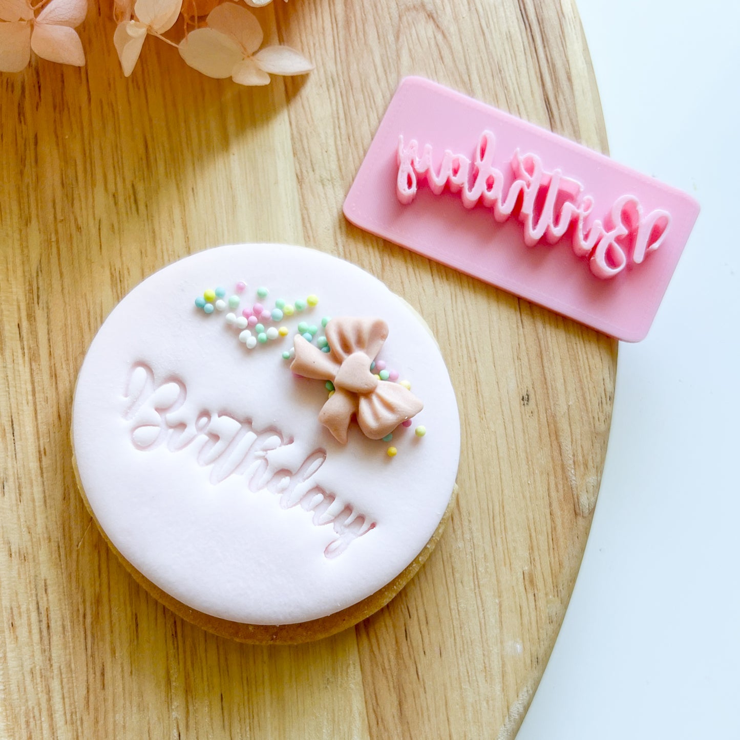Birthday Font #1 - Fondant Stamp