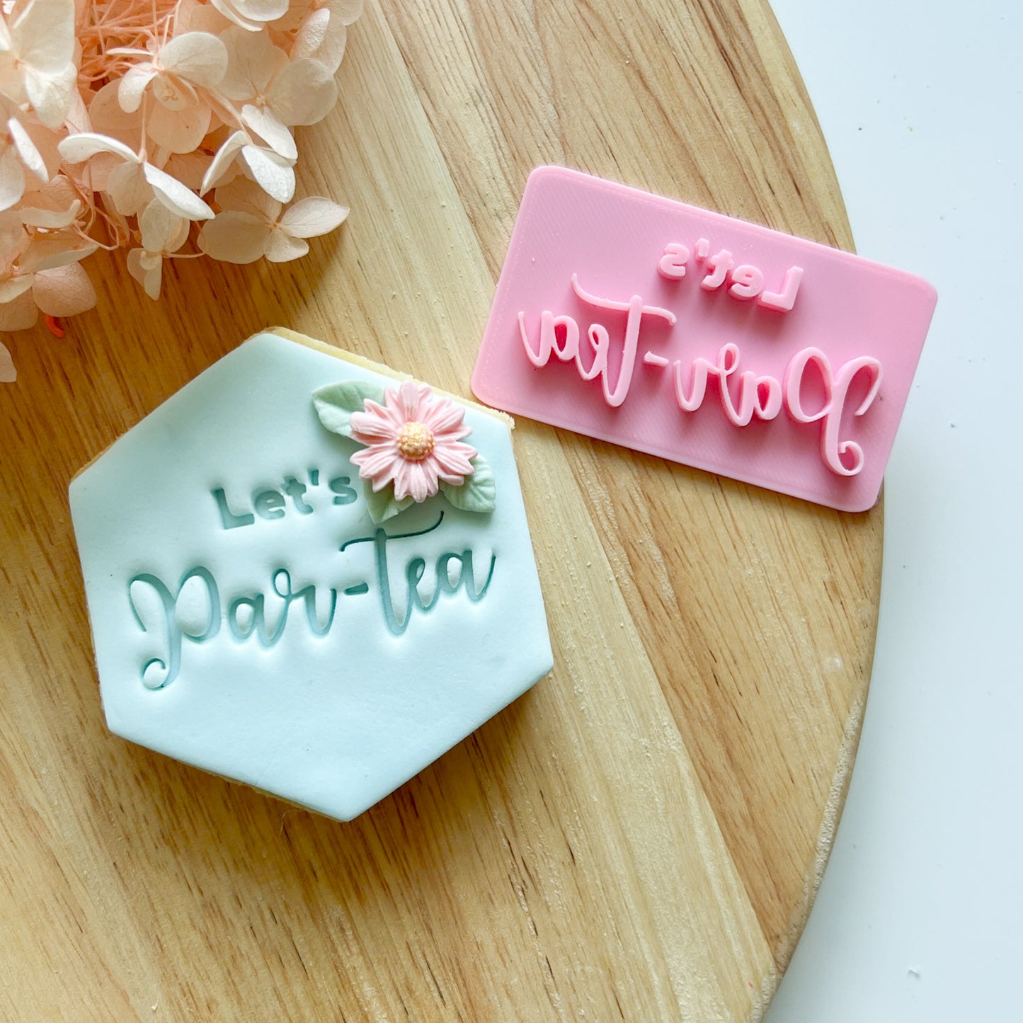 Let's Par-tea - Fondant Stamp