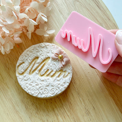 Mum Font #2 - Fondant Stamp